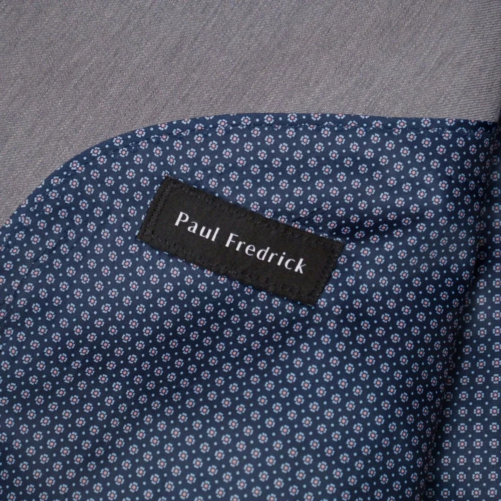 Paul Fredrick Blazer Mens 52L Grey Wool Professional Classic Fit